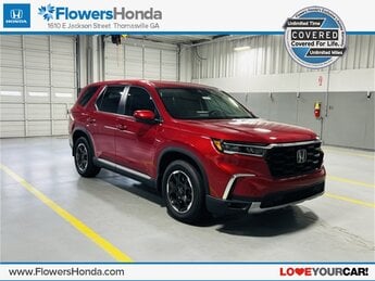 2025 Radiant Red Metallic II Honda Pilot EX-L AWD 3.5L V6 DOHC 24V Engine Automatic 4 Door SUV