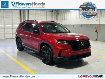 2025 Radiant Red Metallic II Honda Pilot Black Edition 4 Door Automatic SUV AWD