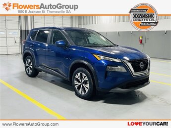 2023 Caspian Blue Metallic Nissan Rogue SV SUV 1.5L I3 Turbocharged DOHC 12V LEV3-ULEV50 201hp Engine Automatic (CVT) 4 Door