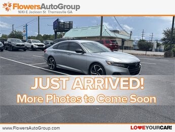 2021 Lunar Silver Metallic Honda Accord Sport 4 Door 1.5T I4 DOHC 16V Turbocharged VTEC Engine FWD