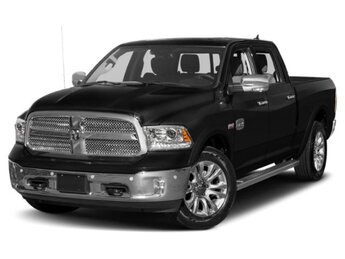 2015 Brilliant Black Crystal Pearlcoat Ram 1500 Laramie Longhorn Automatic Truck HEMI 5.7L V8 Multi Displacement VVT Engine 4 Door 4X4