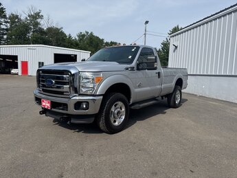 2015 Ingot Silver Metallic Ford Super Duty F-350 SRW XLT 2 Door 4X4 Automatic Power Stroke 6.7L V8 DI 32V OHV Turbodiesel Engine Truck