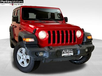 2018 Firecracker Red Clearcoat Jeep Wrangler Sport S 4X4 4 Door SUV 2.0L I4 DOHC Engine