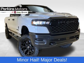 2025 Bright White Clearcoat Ram 1500 Tradesman Automatic 4 Door 4X4 3.0L I6 Engine