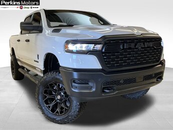 2025 Bright White Clearcoat Ram 1500 Tradesman Automatic 4 Door 4X4 3.0L I6 Engine