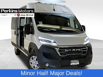 2024 Bright White Clearcoat Ram ProMaster 1500 SLT+ 3.6L V6 24V VVT Engine Van Automatic