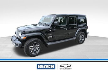 2024 Black Clearcoat Jeep Wrangler Sahara Automatic 3.6L V6 24V VVT Engine SUV