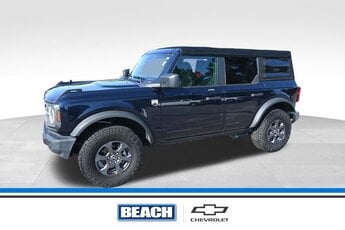 2021 Blue Ford Bronco Base 2.3L EcoBoost I-4 Engine Manual 4 Door