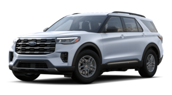 2025 Space White Metallic Ford Explorer Active 4 Door RWD 2.3L EcoBoost® I-4 with Auto Start-Stop Technology Engine SUV