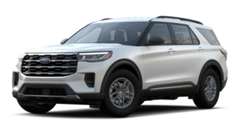 2025 Star White Metallic Tri-Coat Ford Explorer Active 4 Door SUV 2.3L EcoBoost® I-4 with Auto Start-Stop Technology Engine Automatic RWD