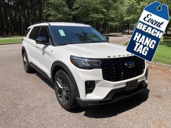 2025 Star White Metallic Tri-Coat Ford Explorer ST-Line Automatic RWD SUV 4 Door 4 Cyl - 2.3 L Engine