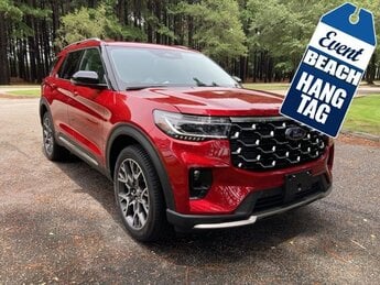 2025 Rapid Red Metallic Tinted Clearcoat Ford Explorer Platinum Automatic SUV 4X4 4 Door