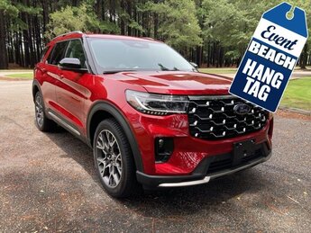 2025 Rapid Red Metallic Tinted Clearcoat Ford Explorer Platinum Automatic SUV 4X4 4 Door