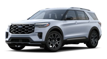 2025 Space White Metallic Ford Explorer Platinum 4 Door 3.0L EcoBoost® V6 Engine with Auto Start-Stop Technology 4X4 Automatic SUV