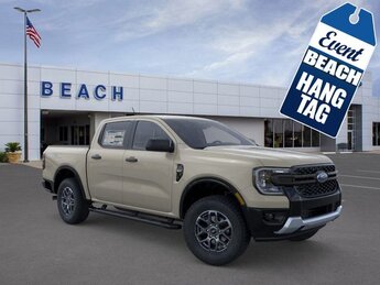 2025 Desert Sand Ford Ranger XLT 4X4 4 Door 2.3L EcoBoost® Engine with Auto Start-Stop Technology Truck Automatic