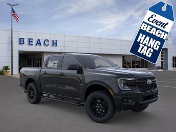 2025 Shadow Black Ford Ranger XLT Automatic 2.3L EcoBoost® Engine with Auto Start-Stop Technology Truck 4X4