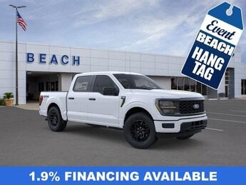 2025 Oxford White Ford F-150 STX 4 Door 2.7L V6 EcoBoost® Engine with Auto Start-Stop Technology 4X4