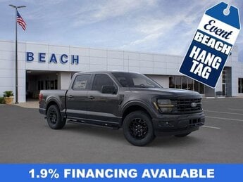 2025 Agate Black Metallic Ford F-150 XLT Truck 4 Door Automatic RWD 2.7L V6 EcoBoost® Engine with Auto Start-Stop Technology