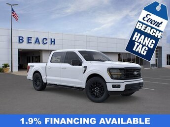 2025 Oxford White Ford F-150 XLT 5.0L V8 with Auto Start-Stop Technology Engine Truck Automatic