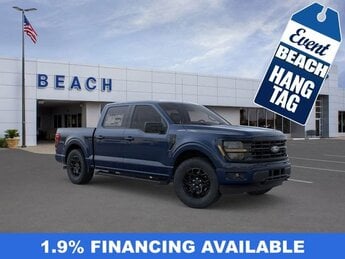 2025 Antimatter Blue Metallic Ford F-150 XLT Automatic 4X4 Truck