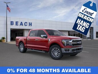 2025 Rapid Red Metallic Tinted Clearcoat Ford F-150 Lariat Automatic Truck 4 Door 3.5L V6 EcoBoost® Engine with Auto Start-Stop Technology 4X4