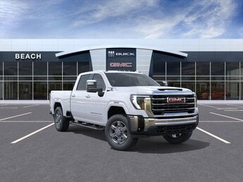 2025 Summit White GMC Sierra 2500 HD SLT 4 Door Truck 6.6L Duramax Turbo-Diesel V8 engine 4X4 Automatic