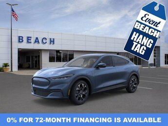 2024 Vapor Blue Metallic Ford Mustang Mach-E Select 4 Door Automatic Extended Range Battery + eAWD Engine SUV AWD