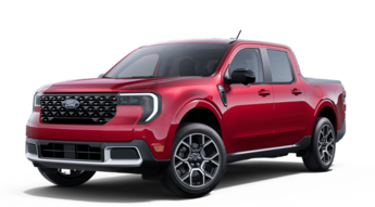 2025 Ruby Red Metallic Tinted Clearcoat Ford Maverick Lariat® AWD 2.0L EcoBoost® Engine 4 Door