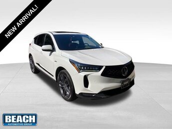 2023 White Acura RDX A-Spec Package Automatic 4 Door 2.0L 16V DOHC Engine FWD SUV