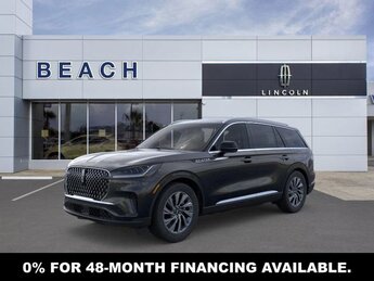 2025 Infinite Black Metallic Clearcoat Lincoln Aviator Premiere Automatic RWD 4 Door Twin-Turbocharged 3.0L V6 Engine with Auto Start-Stop Technology SUV