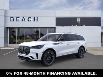 2025 Pristine White Metallic Tri-Coat Lincoln Aviator Reserve 4 Door RWD Twin-Turbocharged 3.0L V6 Engine with Auto Start-Stop Technology Automatic
