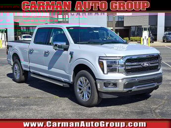 2025 Oxford White - YZ Ford F-150 LARIAT Truck 5L V-8 port/direct injection, DOHC, variable valve control, regular unleaded, engine with 400HP 4 Door 4X4 Automatic