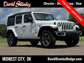 2023 Bright White Clearcoat Jeep Wrangler Sahara 2.0L I4 DOHC Engine 4X4 SUV Automatic