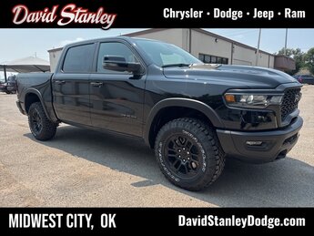 2026 Diamond Black Crystal Pearlcoat Ram 1500 Rebel 3.0L I6 Engine 4 Door Truck Automatic