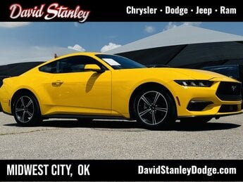 2024 Yellow Splash Metallic Tri-coat Ford Mustang EcoBoost Premium RWD Automatic 2 Door EcoBoost 2.3L I4 GTDi DOHC Turbocharged VCT Engine Car