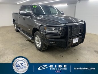 2019 Granite Crystal Metallic Clearcoat Ram 1500 Laramie 4 Door HEMI 5.7L V8 Multi Displacement VVT Engine 4X4 Truck Automatic