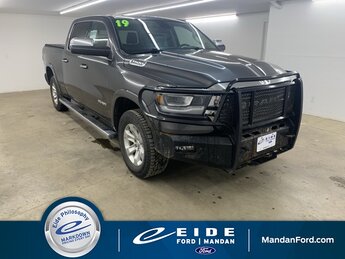 2019 Granite Crystal Metallic Clearcoat Ram 1500 Laramie 4 Door HEMI 5.7L V8 Multi Displacement VVT Engine 4X4 Truck Automatic