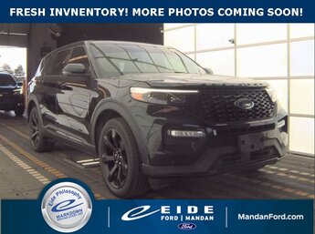 2021 Agate Black Metallic Ford Explorer ST 4X4 4 Door SUV 3.0L EcoBoost V6 Engine