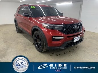 2023 Rapid Red Metallic Tinted Clearcoat Ford Explorer ST SUV 3.0L EcoBoost V6 Engine 4X4 Automatic