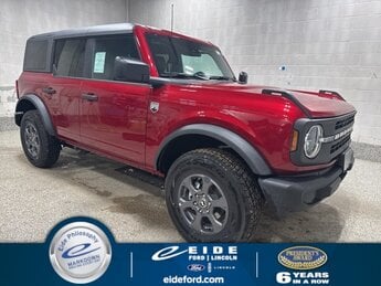 2025 Ruby Red Metallic Tinted Clearcoat Ford Bronco Big Bend Automatic SUV 4 Door 4X4 2.3L EcoBoost I-4 Engine