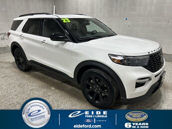 2023 Star White Metallic Tri-Coat Ford Explorer ST-Line SUV 4X4 2.3L EcoBoost I-4 Engine 4 Door