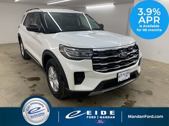 2025 Star White Metallic Tri-Coat Ford Explorer Active SUV 2.3L EcoBoost I-4 Engine 4 Door