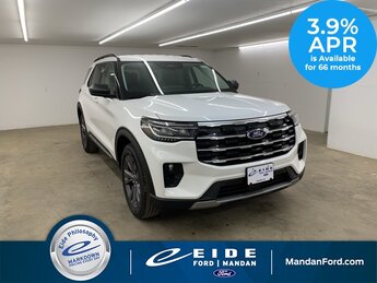 2025 Star White Metallic Tri-Coat Ford Explorer Active SUV 4X4 4 Door 2.3L EcoBoost I-4 Engine Automatic