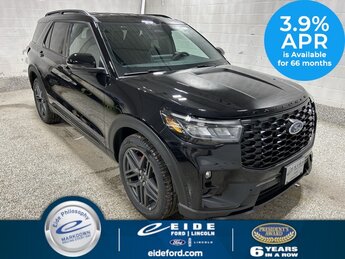2025 Agate Black Metallic Ford Explorer ST Automatic 3.0L EcoBoost V6 Engine 4X4