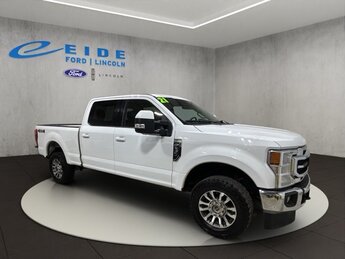 2021 Oxford White Ford Super Duty F-250 SRW Lariat 6.2L V8 EFI SOHC 16V Flex Fuel Engine 4 Door Truck 4X4 Automatic