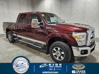 2011 Royal Red Metallic Ford Super Duty F-250 SRW Lariat Truck 6.2L V8 EFI SOHC 16V Flex Fuel Engine 4 Door