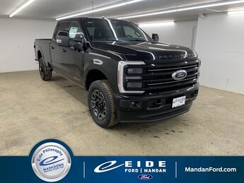 2025 Agate Black Metallic Ford Super Duty F-350 SRW Platinum Truck Automatic 6.7L High Output Power Stroke V8 Diesel Engine