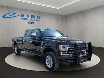 2022 Agate Black Metallic Ford Super Duty F-350 SRW Platinum Automatic 4X4 Power Stroke 6.7L V8 DI 32V OHV Turbodiesel Engine