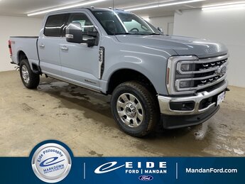 2025 Glacier Gray Metallic TriCoat Ford Super Duty F-350 SRW Lariat Chrome Automatic Power Stroke 6.7L V8 DI 32V OHV Turbodiesel Engine 4 Door 4X4 Truck