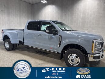 2025 Glacier Gray Metallic TriCoat Ford Super Duty F-350 DRW Lariat Automatic 4 Door 6.7L High Output Power Stroke V8 Diesel Engine 4X4 Truck